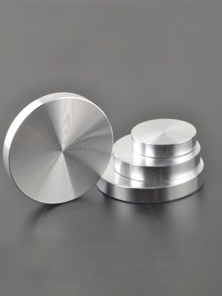 4 Pieces Aluminum Glass Table Top Adapter Circle Metal Block Disc,Suitable For Coffee Tables And Glass Tables