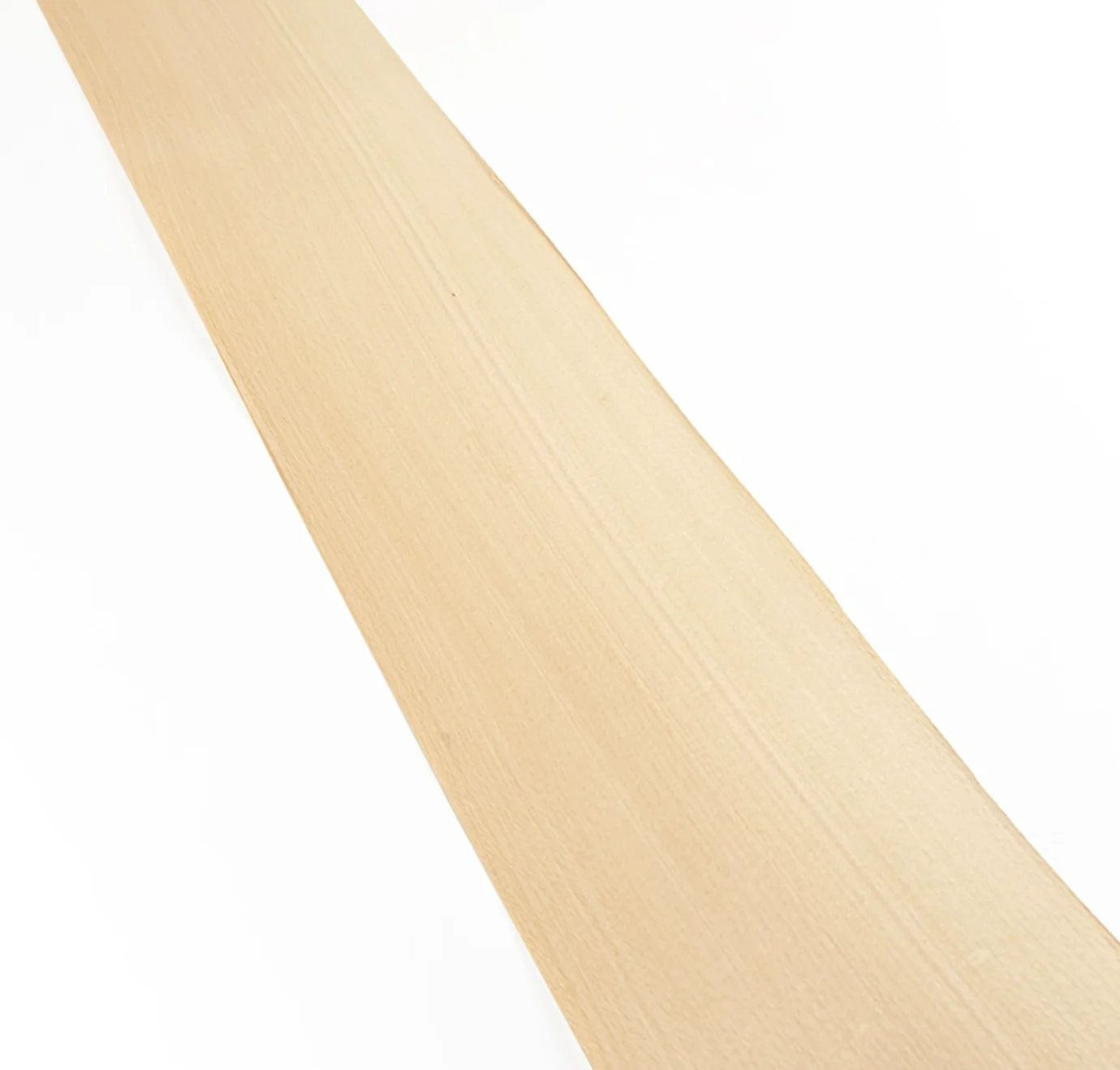L:2.6meters Width:200mm T:0.5mm Natural White Beech Straight Grain Solid Wood Veneer Sheets Skateboard Furniture Veneer