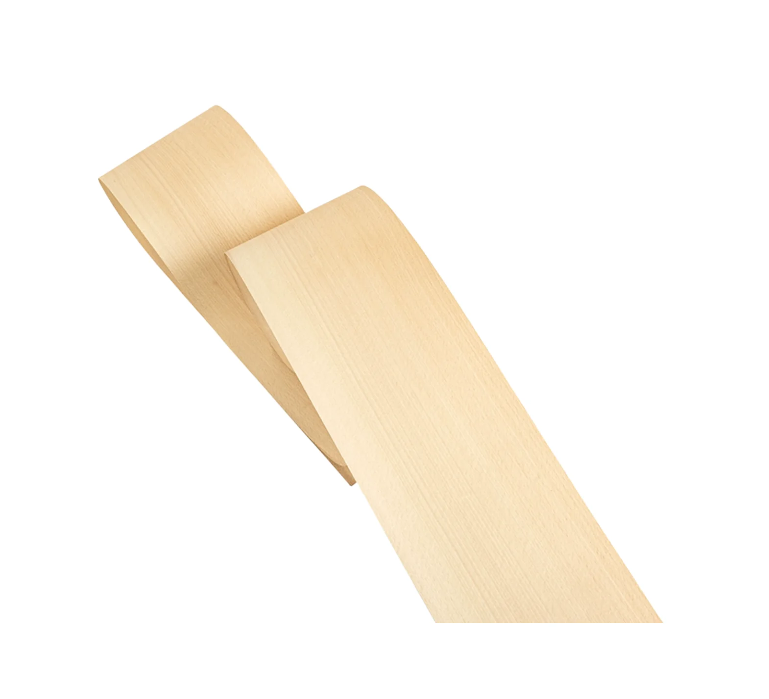 L:2.6meters Width:200mm T:0.5mm Natural White Beech Straight Grain Solid Wood Veneer Sheets Skateboard Furniture Veneer