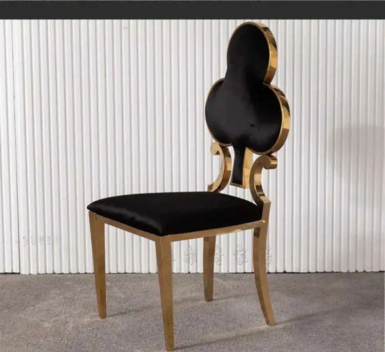 Nordic designer Flannel Dining Chair Minimalist Modern Soft Cushion Poker Dining Chair Home Furniture Custom Dining room Chair C