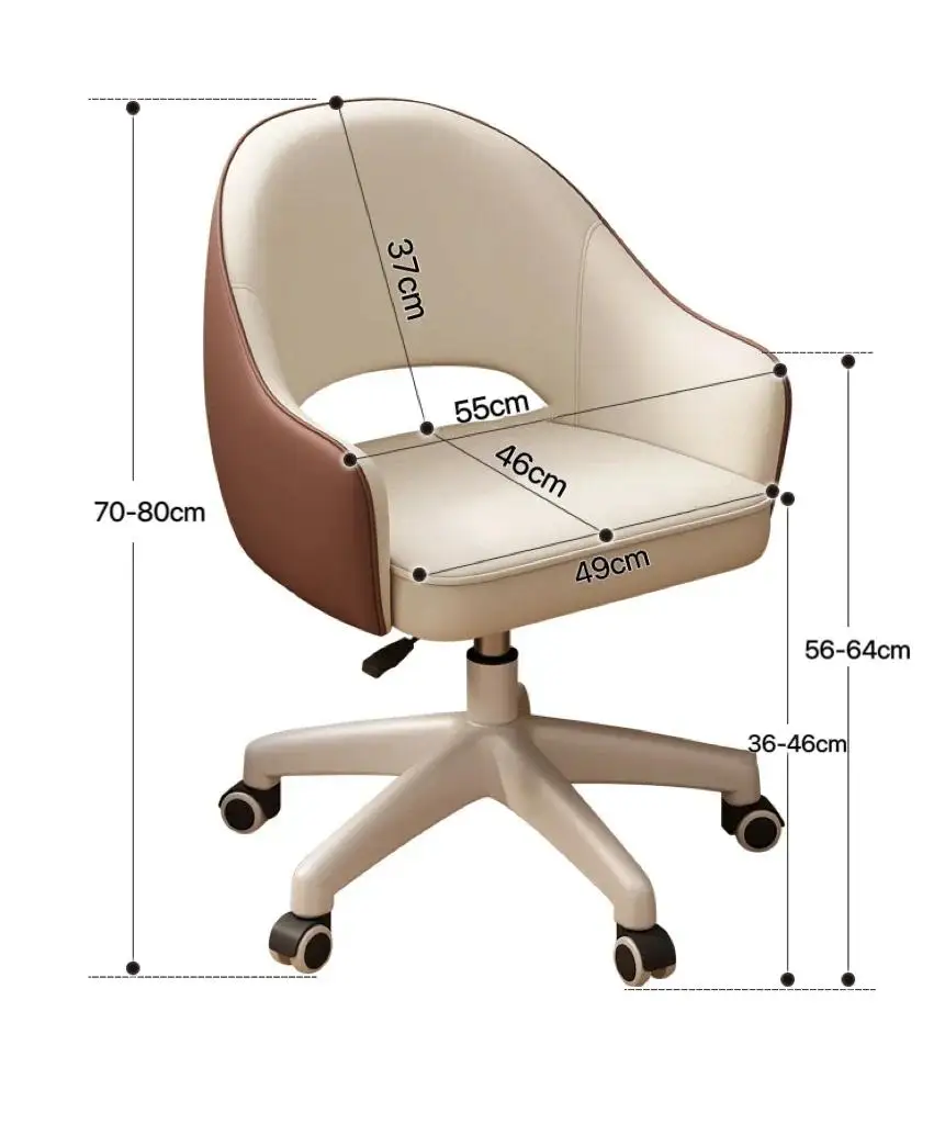 Modern Bedroom Makeup Chair Comfortable Office Manager Chair Sedentary Study Writing Chair Home Boss with Backrest