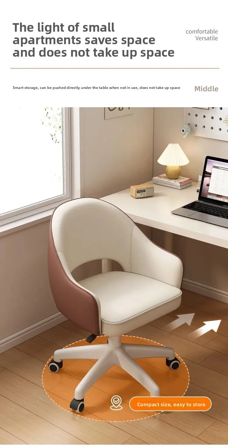 Modern Bedroom Makeup Chair Comfortable Office Manager Chair Sedentary Study Writing Chair Home Boss with Backrest
