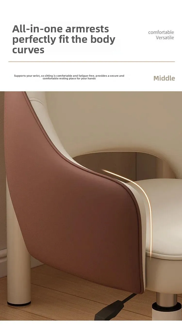 Modern Bedroom Makeup Chair Comfortable Office Manager Chair Sedentary Study Writing Chair Home Boss with Backrest