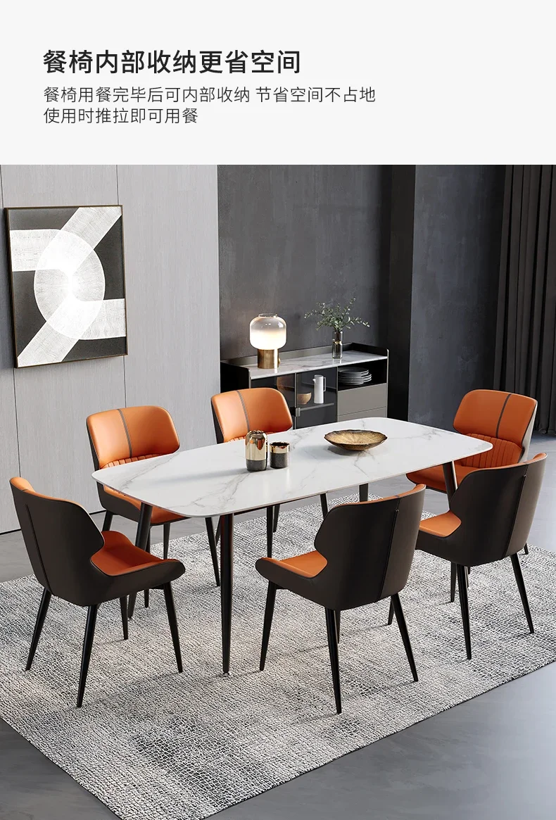 Designer Dining Chair Light Luxury Household Furniture Modern Minimalist Backrest Seat Lounge Chair Luxury Dining Room