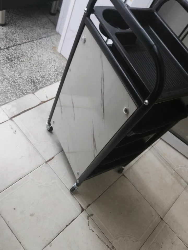 Hairdresser Tool Trolley Cart Rolling Barber Lash and Tattoo Cart for Spa and Salon Use Portable Salon Organizer