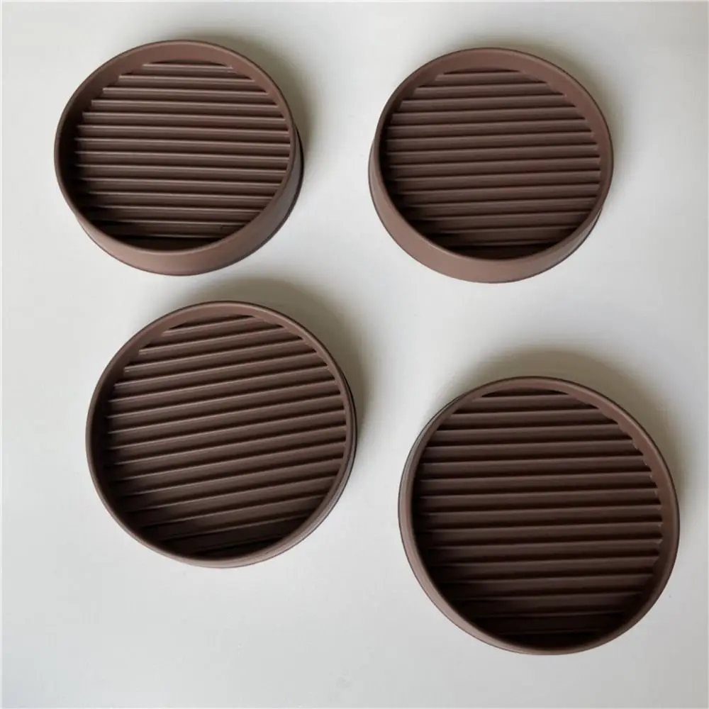 4Pcs/set Square Round Rubber Non Slip Furniture Pads Furniture Caster Cups Bed Couch Chair Feet Stoppers