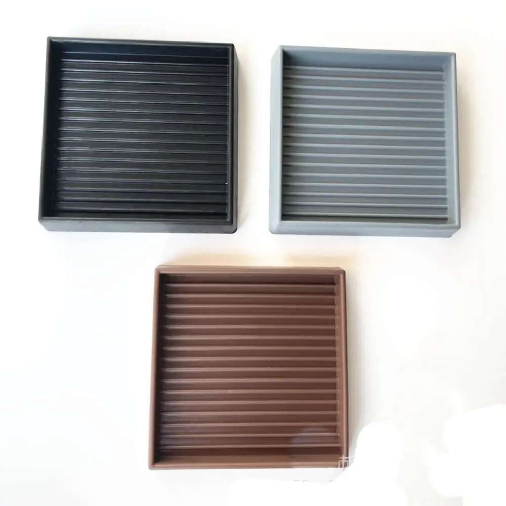 4Pcs/set Square Round Rubber Non Slip Furniture Pads Furniture Caster Cups Bed Couch Chair Feet Stoppers