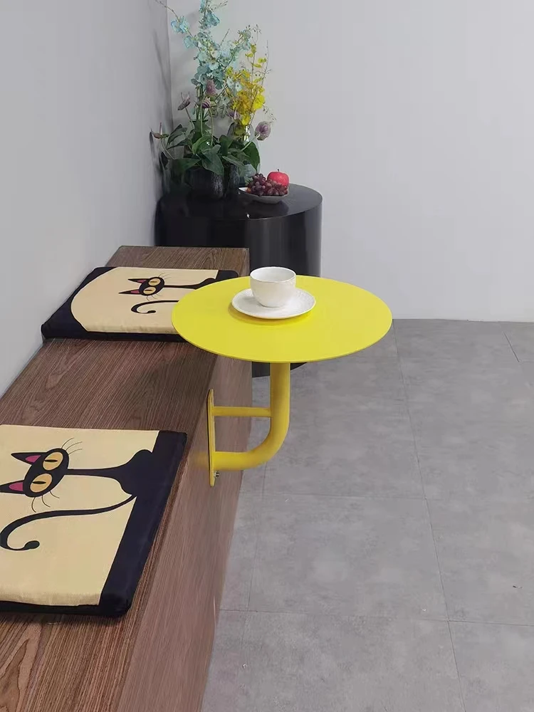 Commercial Internet Celebrity Card Table Wall Hanging Iron Art Milk Tea Shop Coffee Table Baking Dessert Shop Small Round Table