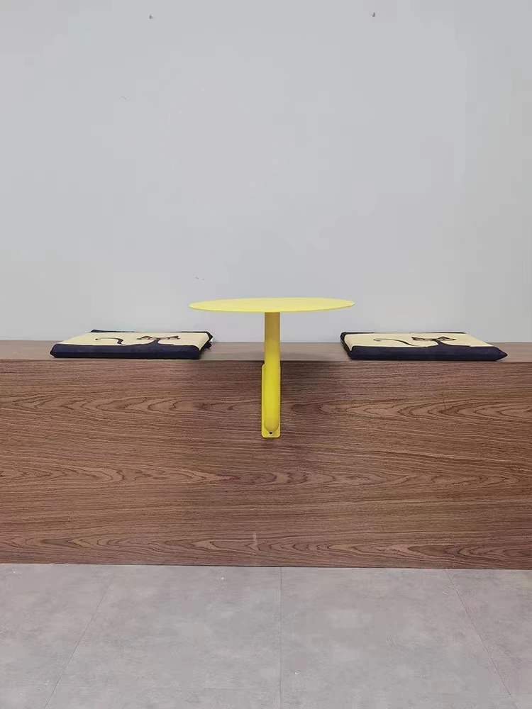 Commercial Internet Celebrity Card Table Wall Hanging Iron Art Milk Tea Shop Coffee Table Baking Dessert Shop Small Round Table