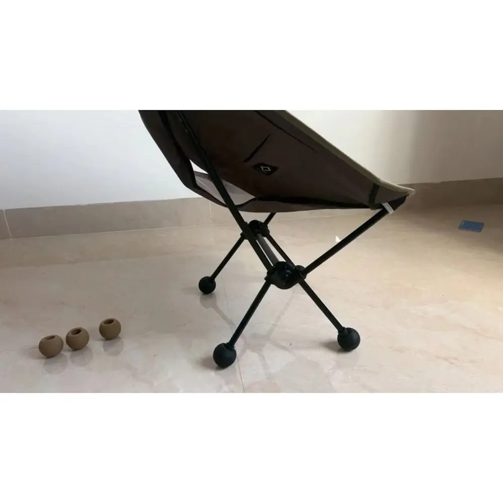 1/4Pcs Camping Chair Accessories Moon Chair Leg Covers Anti-slip Wear-resistant Ball Foot Covers Anti-sag Removable