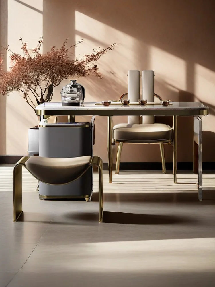 Italian Light Luxury Bedroom Dressing Chair,home Entrance Iron Minimalist Shoe-changing Stool ,living Room Grand Reception Stool