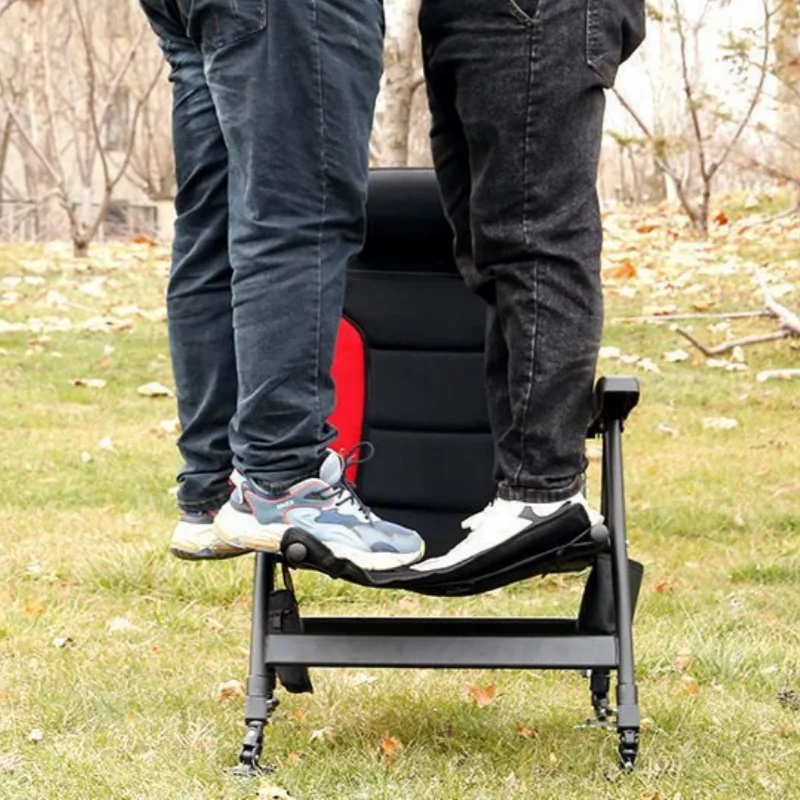 New Foldable Fishing Chair Beach Chairs Outdoor Adjustable Backrest Recliner Aluminum Alloy Picnic Portable Camping Chair Seat