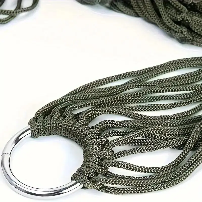 Travel Hammock,Camping Hammock, Outdoor Sport Hammock Army Green Net Mesh Nylon Sleeping Bed