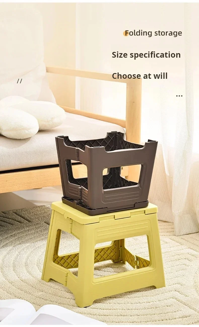 Portable outdoor chairs Non-slip Base Camping Chair Easy to Carry Take Rest Practical Compact Foot Stool Light-Weight Folding