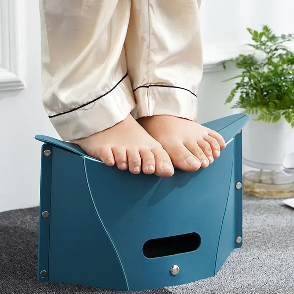 Multi Function Portable Folding Stool Non Slip Plastic Chair Outdoor Camping Fishing Card Folding Shrink Hand Basket Step Stool