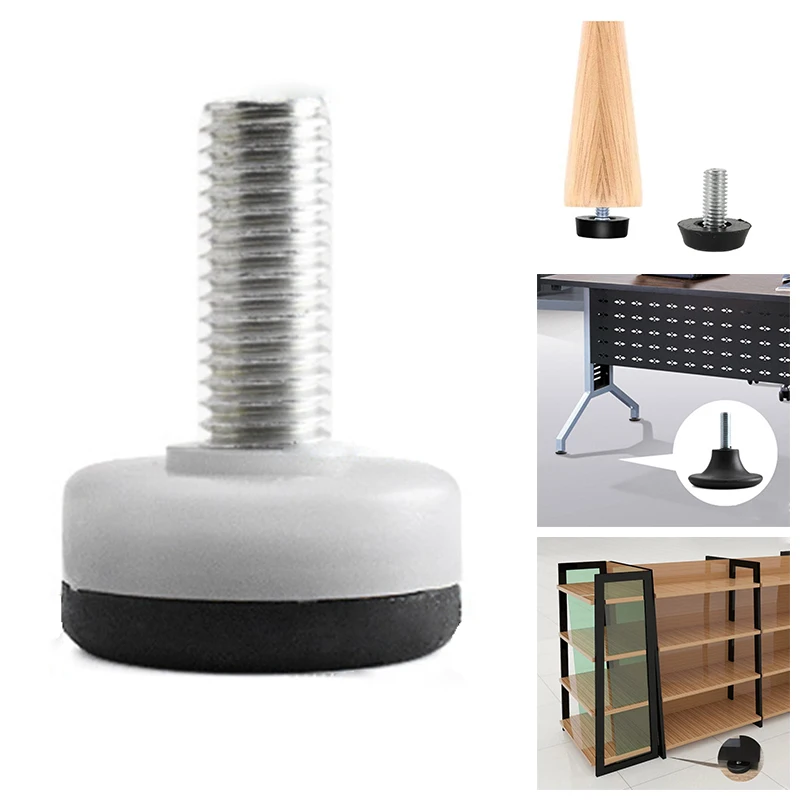 M6 M8 M10 Furniture Legs Anti-Slip Table Cabinet Leg Pads Adjustable Feet Floor Protector 5pcs