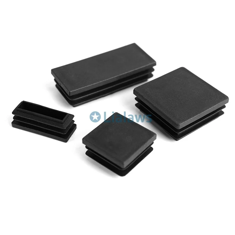 3/5/10/20/30/50pcs Rectangular Pipe Plug Square Plastic Blanking End Caps Table Pipe Inserts Plug Anti Slip Furniture Foot Cover