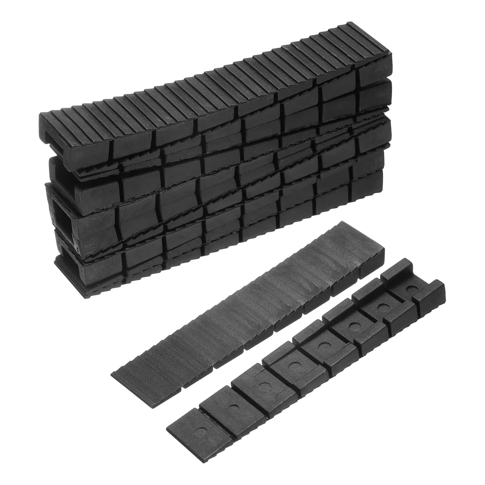 20-60pcs Composite Shims Leveling Wedges 100x19.5mm Plastic Shims Firm Non-Slip for Leveling Table Toilet Hot Tub DIY Furniture