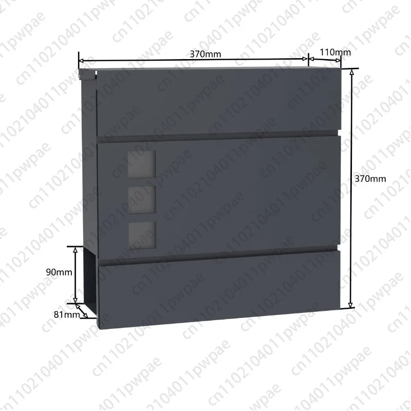 Mailbox, European-style Modern Villa Outdoor Mailbox, Large Suggestion Box, Letterbox, Creative Stainless Steel