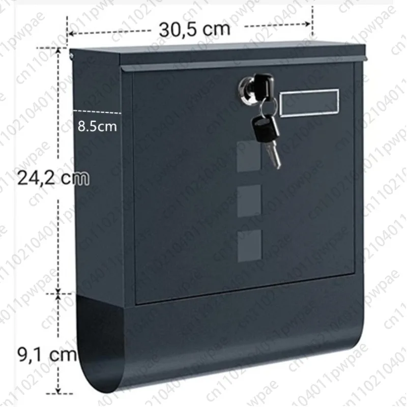 Mailbox, European-style Modern Villa Outdoor Mailbox, Large Suggestion Box, Letterbox, Creative Stainless Steel
