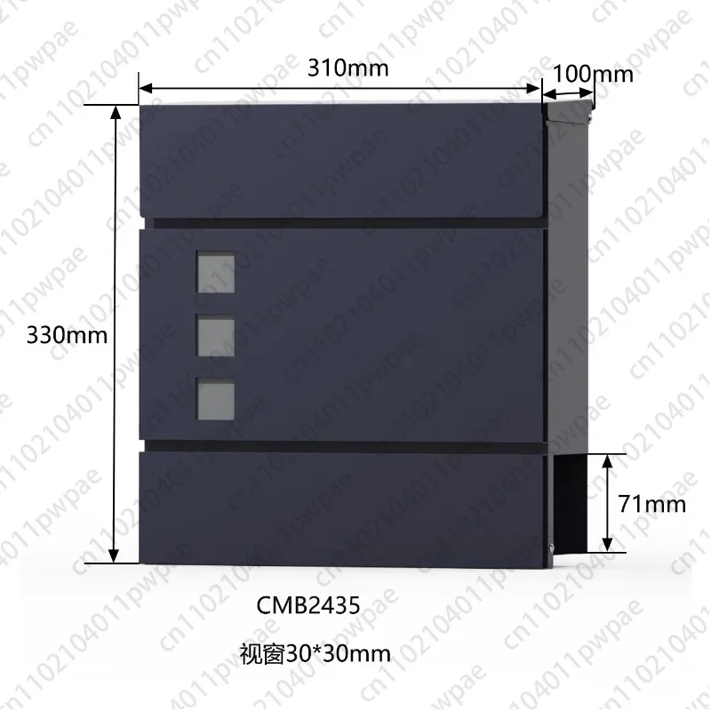 Mailbox, European-style Modern Villa Outdoor Mailbox, Large Suggestion Box, Letterbox, Creative Stainless Steel