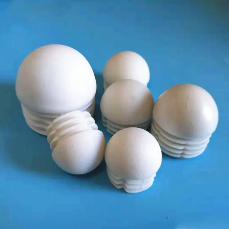 Black/White Plastic Round Pipe Plug Tube Non-Slip Chair Leg Foot Dust Cover Domed End Caps Floor Protector Pad Dia 13mm-40mm