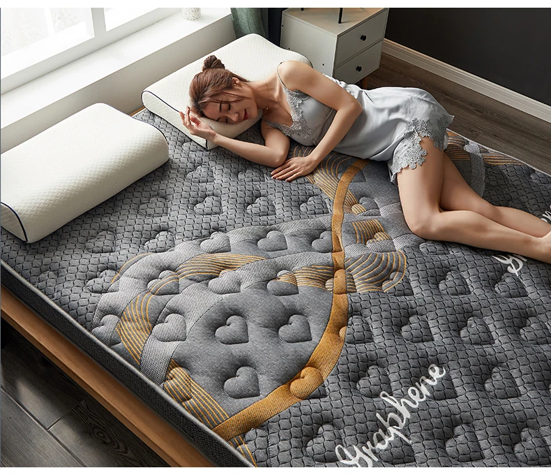 Super Soft Latex Mattresses Sponge Slow Rebound Tatami Mat Family Bedspread Twin King Queen Full Size Student Dormitory Mattress