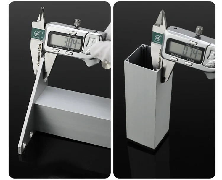 4pcs Square Metal Furniture Leg Cabinet Coffe Table Legs Thick Aluminum Alloy for TV Cabinet Sofa Foot Support Bed Riser