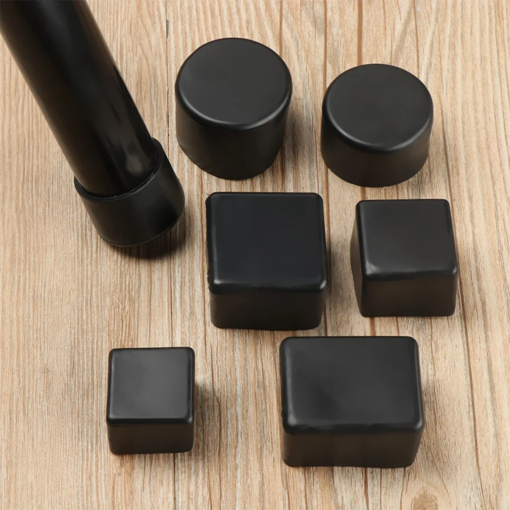 4Pcs Silicone Furniture Feet Table Chair Leg Caps Floor Protectors Furniture Table Covers Round Bottom Rubber Non-slip Covers