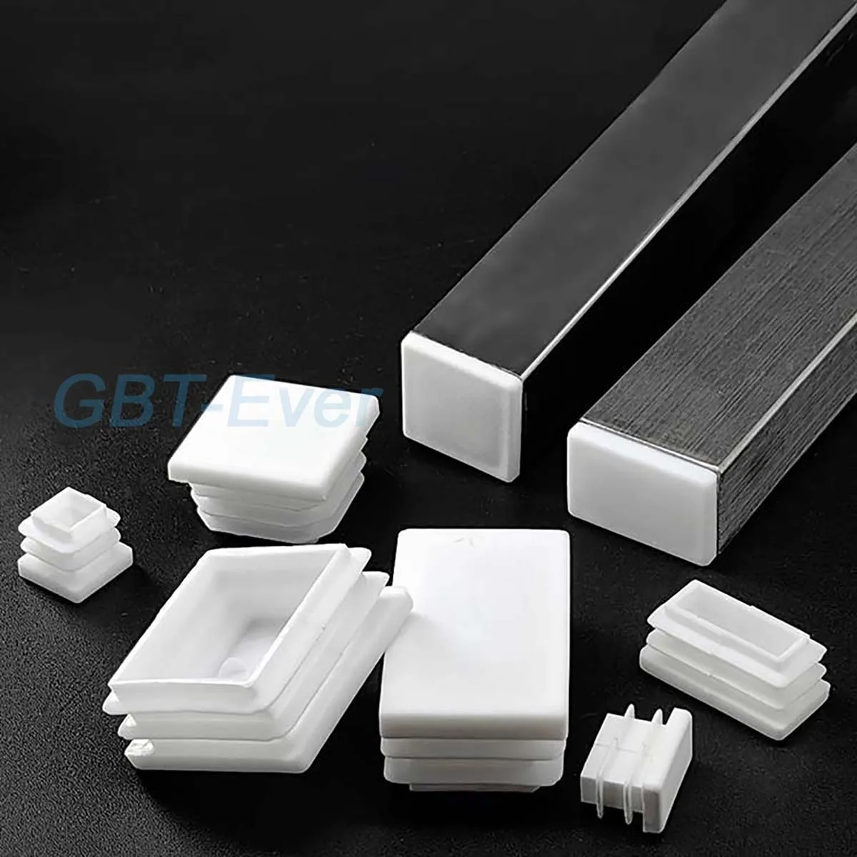 1-20Pcs White Plastic Pipe Inner Plug Dust Cover Square Steel Tube Blanking End Cap Bung for Ladder Furniture Chair Table Leg