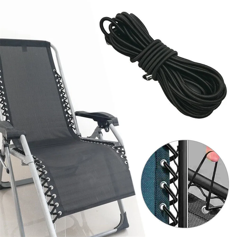 Elastic Bungee Rope Cord for Folding Gravity Chair Recliner Laces Replacement Part Recliner Lounge Camping Tool