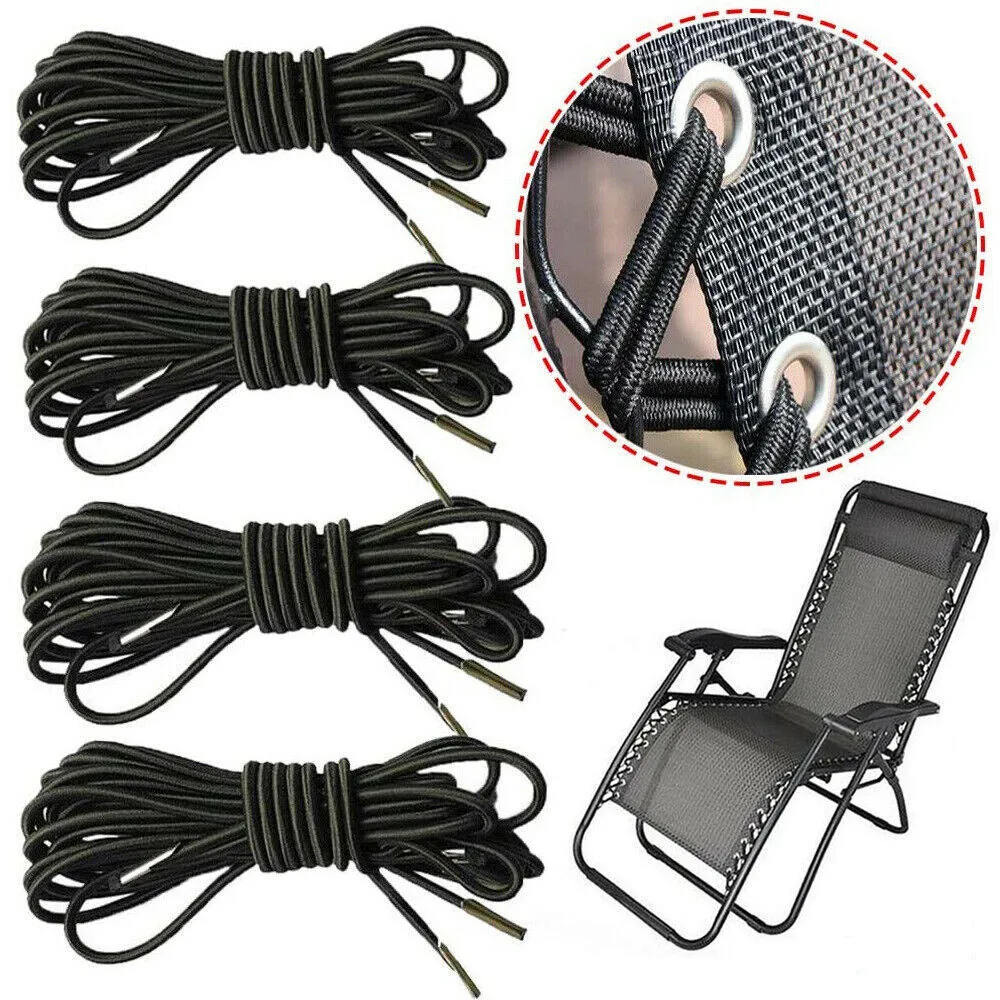Elastic Bungee Rope Cord for Folding Gravity Chair Recliner Laces Replacement Part Recliner Lounge Camping Tool