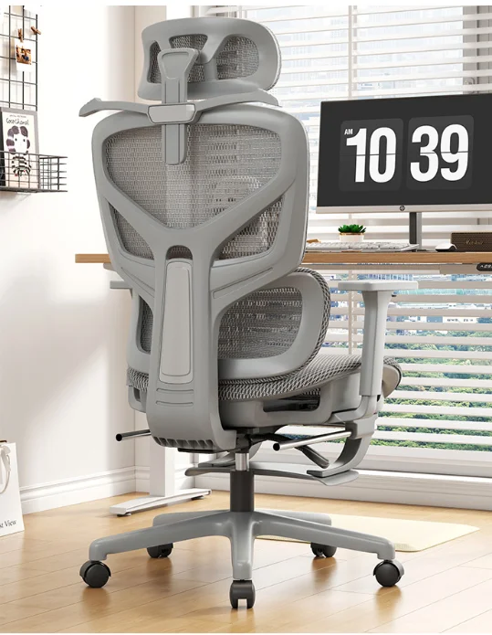Ergonomic Chair, 3 Gas Lift Mesh Back, Office Chair, 3D Aluminum Armrest, Desk Chair, Modern Swivel Recline Office Furniture