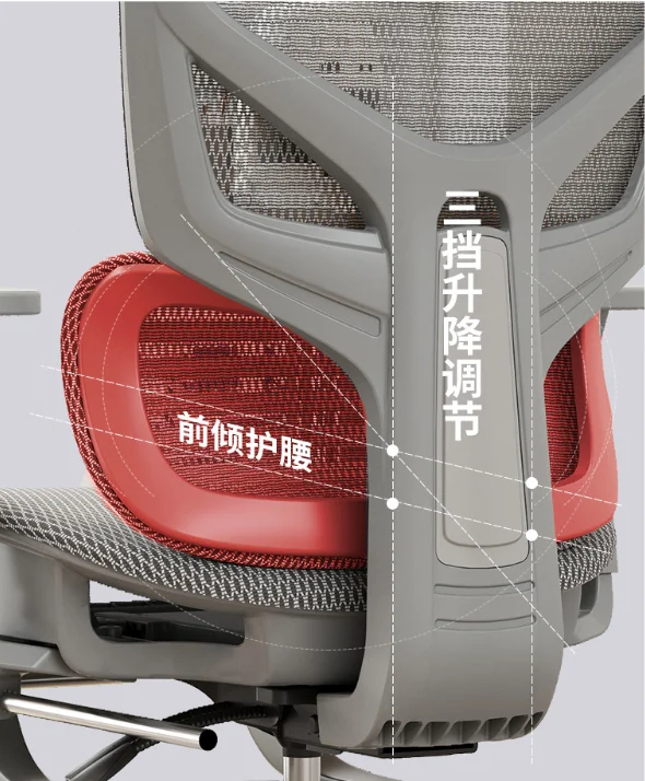 Ergonomic Chair, 3 Gas Lift Mesh Back, Office Chair, 3D Aluminum Armrest, Desk Chair, Modern Swivel Recline Office Furniture