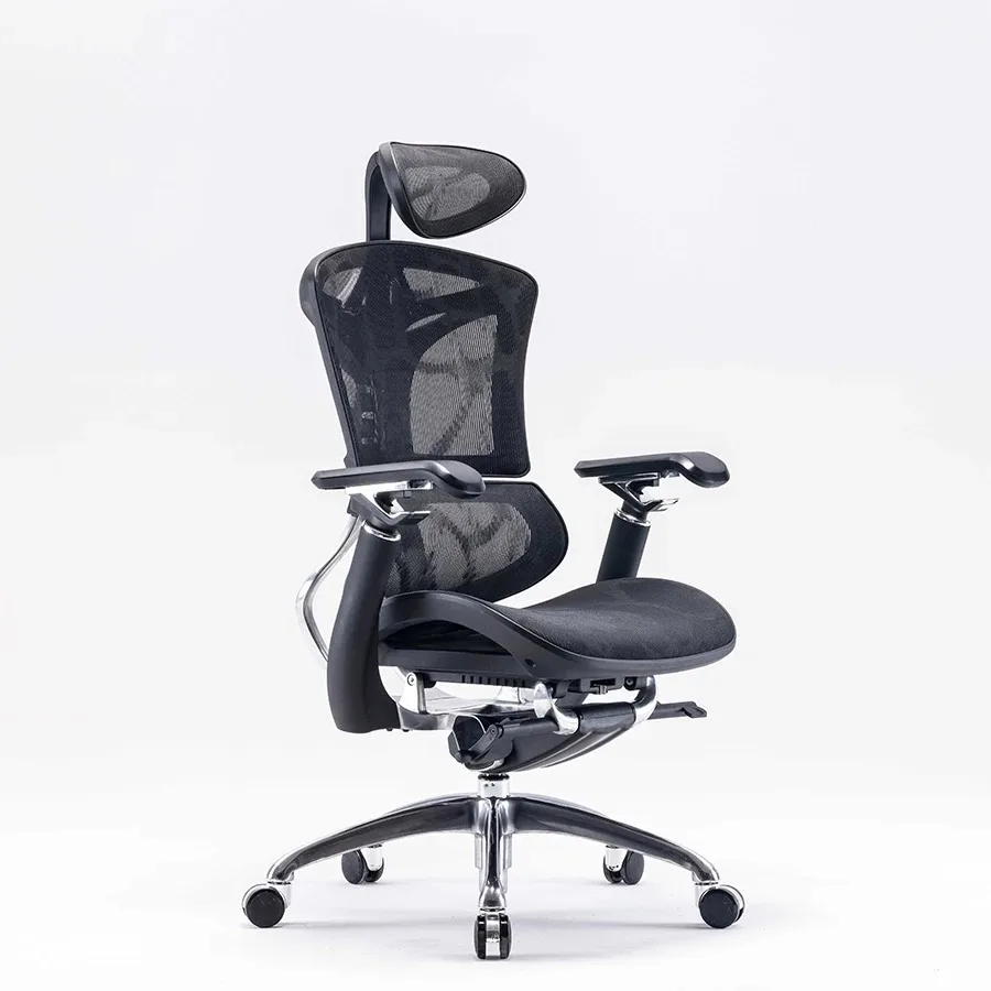 Ergonomic Chair, 3 Gas Lift Mesh Back, Office Chair, 3D Aluminum Armrest, Desk Chair, Modern Swivel Recline Office Furniture