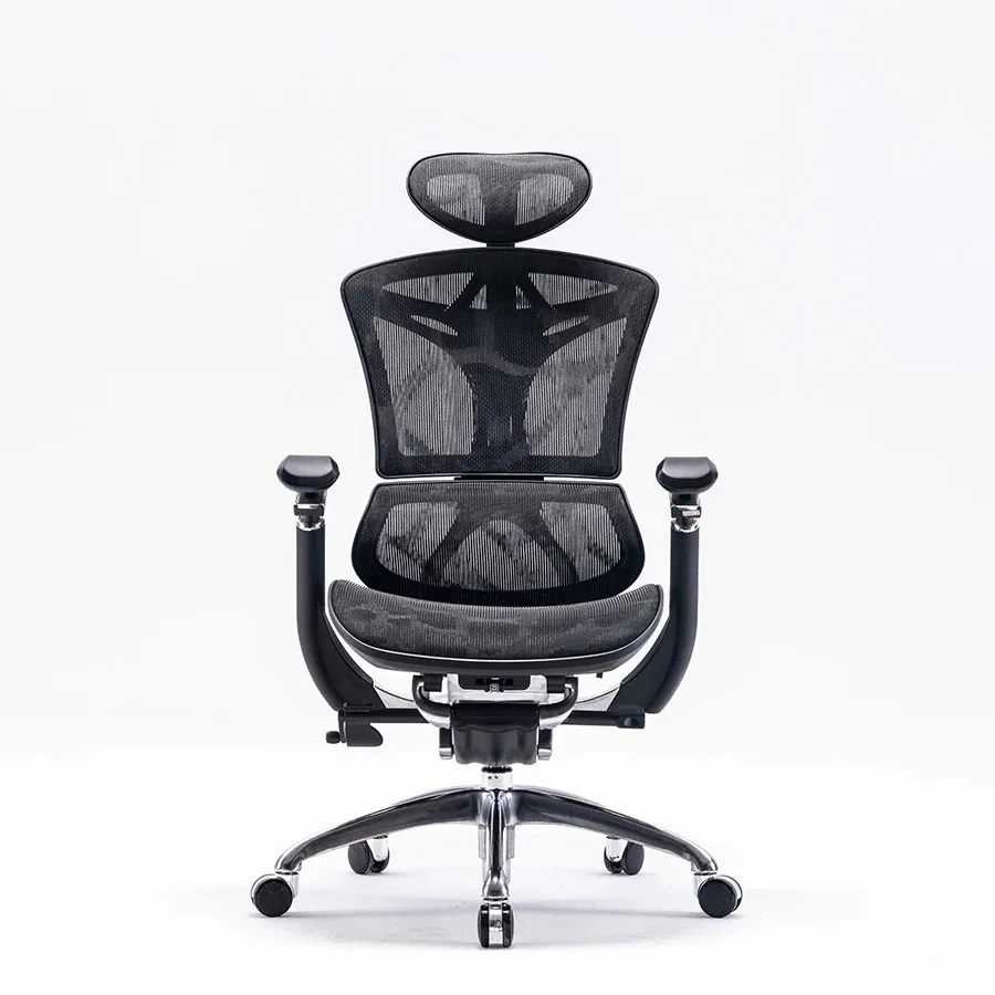 Ergonomic Chair, 3 Gas Lift Mesh Back, Office Chair, 3D Aluminum Armrest, Desk Chair, Modern Swivel Recline Office Furniture