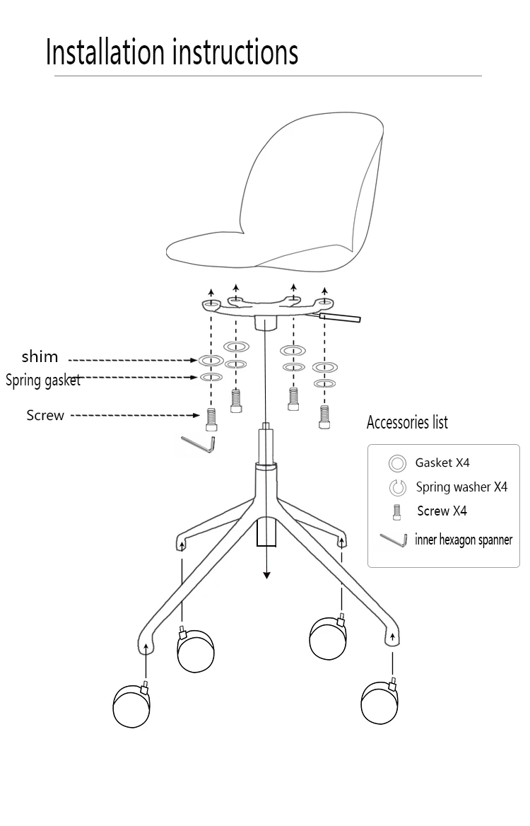 Computer Desk Chair, Comfortable Relaxing Chair, Gamer Chair, Simple Office Chair, Rotary Lift Office Swivel, Ergonomic Cha