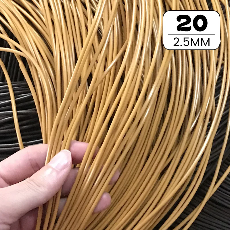 500g PE Synthetic Rattan Weaving Material Plastic Knit Furniture Repair Chair Table Round PE Rattan Basket Weaving Rattan