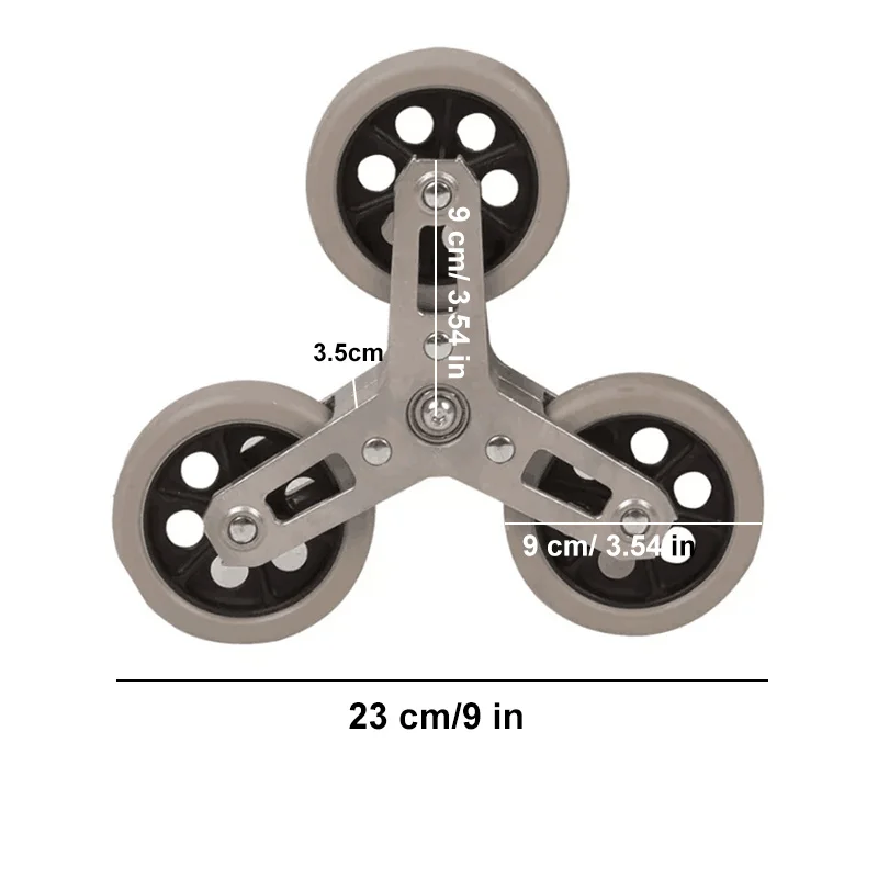 150kg Foldable Trolley Climbing Stairs Cart Fittings