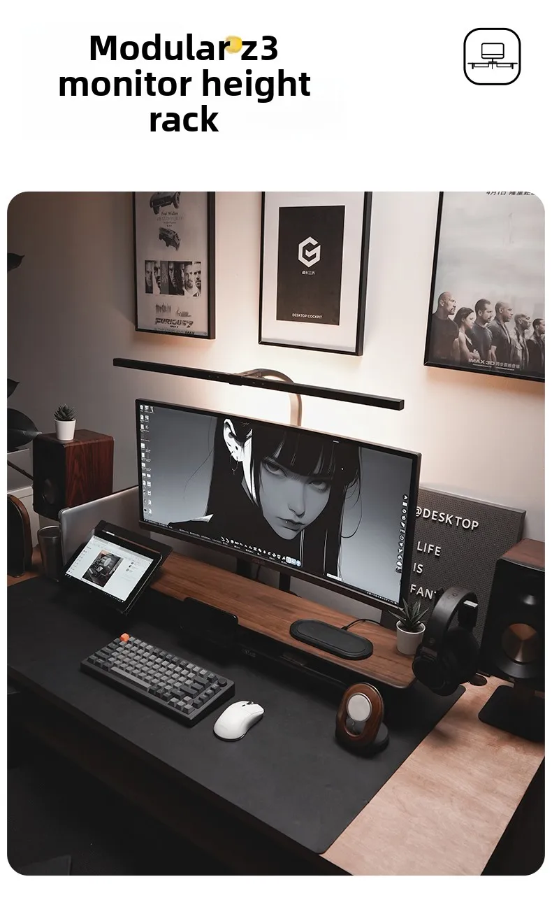 Z3 Modular Monitor Stand Multi-Functional Desk Organizer Height Increase Computer Desks Ergonomic Laptops Stand for Home Office