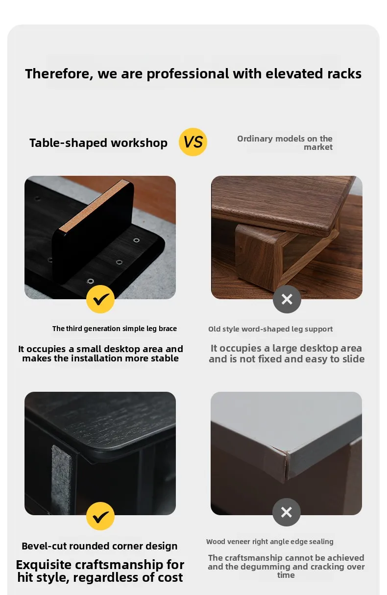 Z3 Modular Monitor Stand Multi-Functional Desk Organizer Height Increase Computer Desks Ergonomic Laptops Stand for Home Office