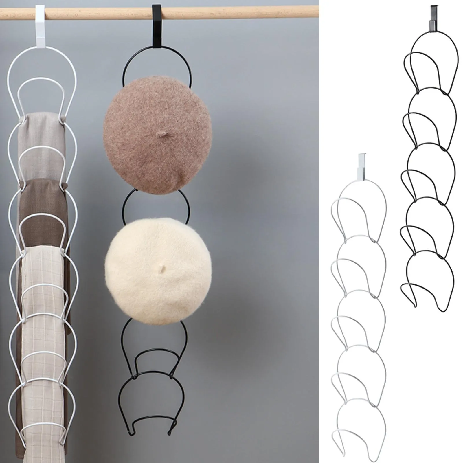 Over Door Hat Rack Hat Organizer 5 Loading Doors Hook Hat Rack 5 Loading Doors Hook Hat Rack Hanging Hats Wardrobe Bag Storage