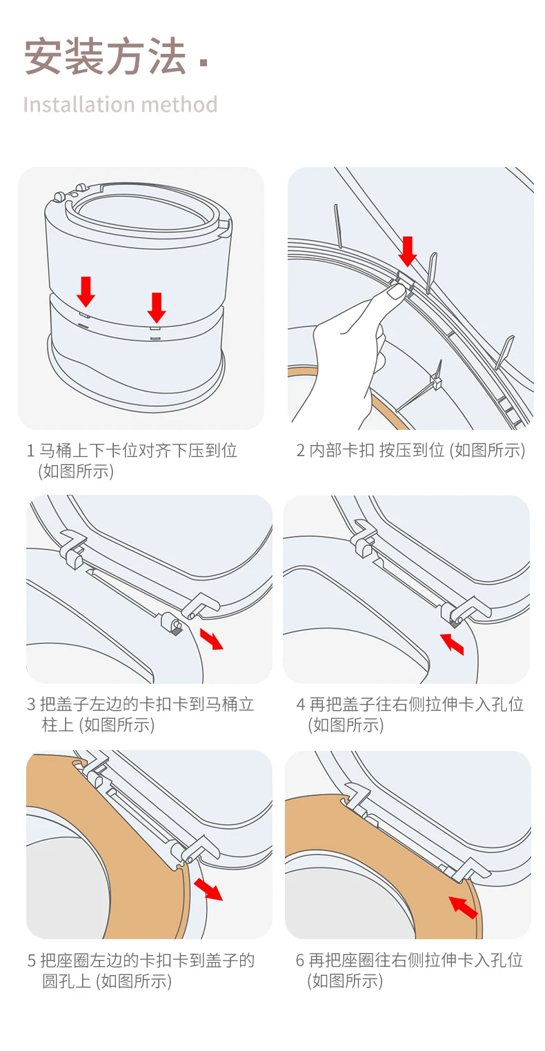Portable Toilet  Elderly Mobile Toilet Household Large Thickened  Anti-odor Plastic Squatting Toilet Chair for Pregnant Women