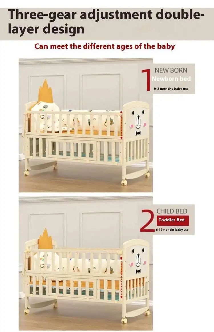 Child Bunk Bed Beds Twin Baby Rocking Chairs Handrail Baby Crib Children Bassinets Newborn Cama Infantil Things Comforters