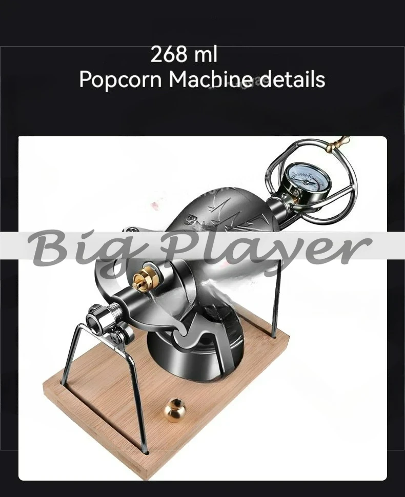 Outdoor Popcorn Puffing Machine, Puffing Rice Corn Machine, Manual Popcorn Machine