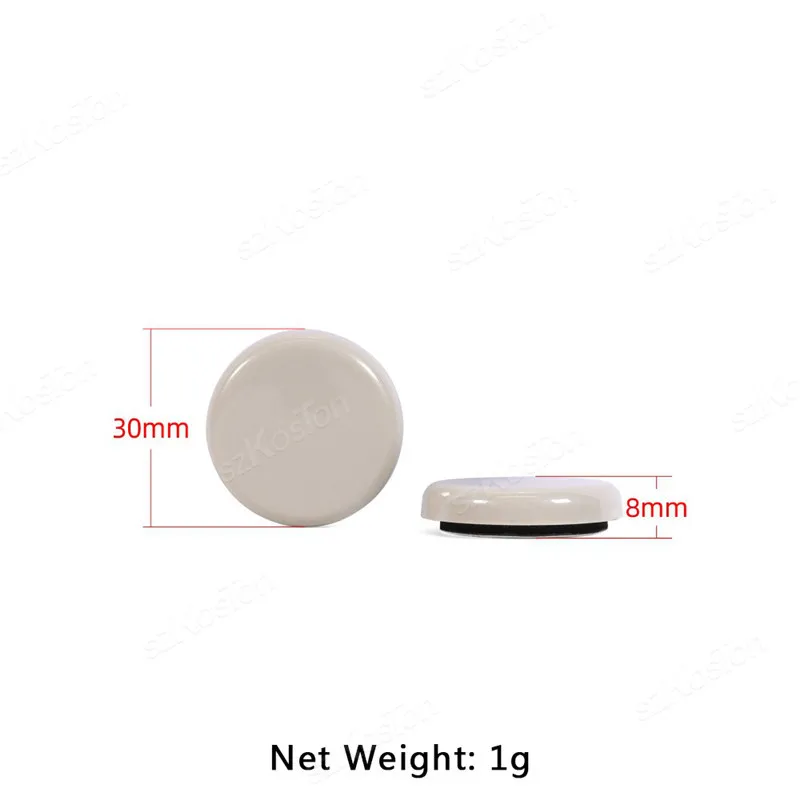 8pcs/lot Round Furniture Gliders Self Adhesive Teflon Sliders Sliding Block Table Chair Leg Mat Floor Protector Mover Pads 