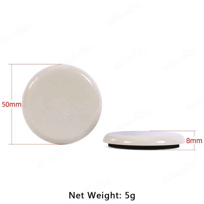 8pcs/lot Round Furniture Gliders Self Adhesive Teflon Sliders Sliding Block Table Chair Leg Mat Floor Protector Mover Pads 