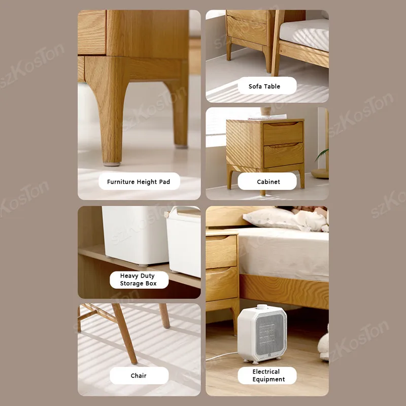 8pcs/lot Round Furniture Gliders Self Adhesive Teflon Sliders Sliding Block Table Chair Leg Mat Floor Protector Mover Pads 
