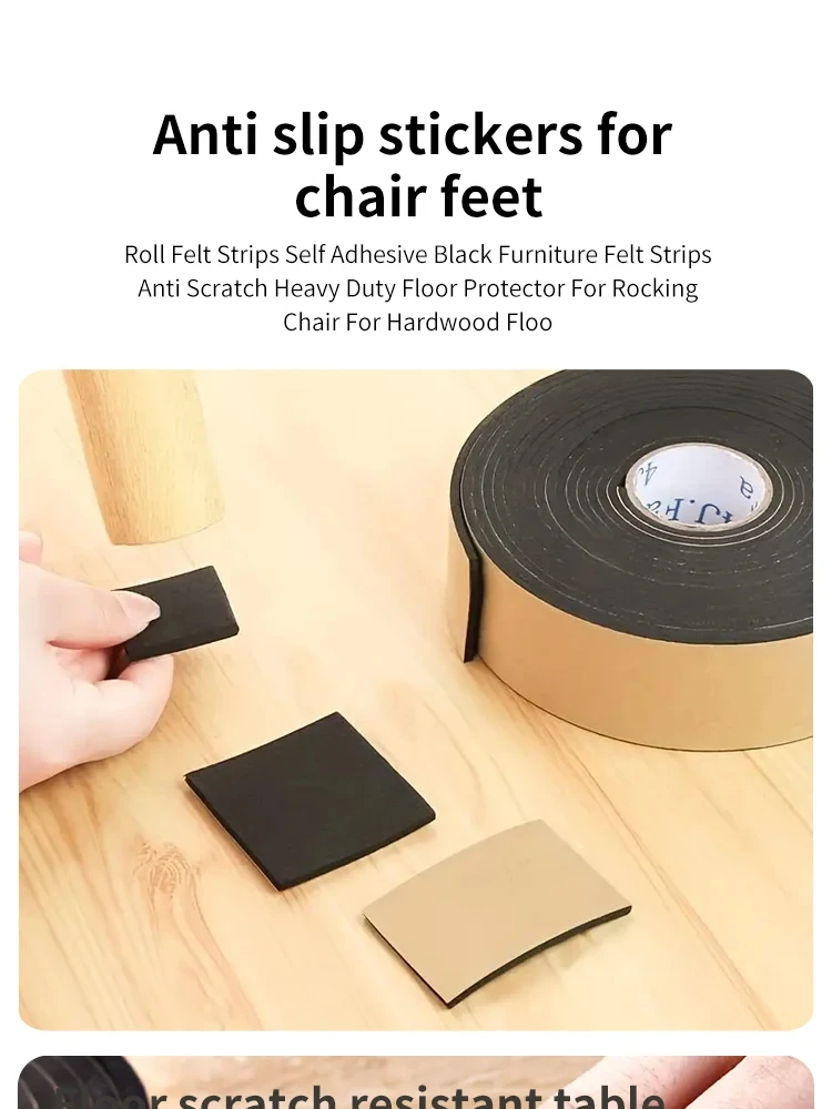 Diy Chair Feet Non-slip Sticker Pads Table Foot Pads Mute Wear Sofa Furniture Anti-scratch Table Leg Pads