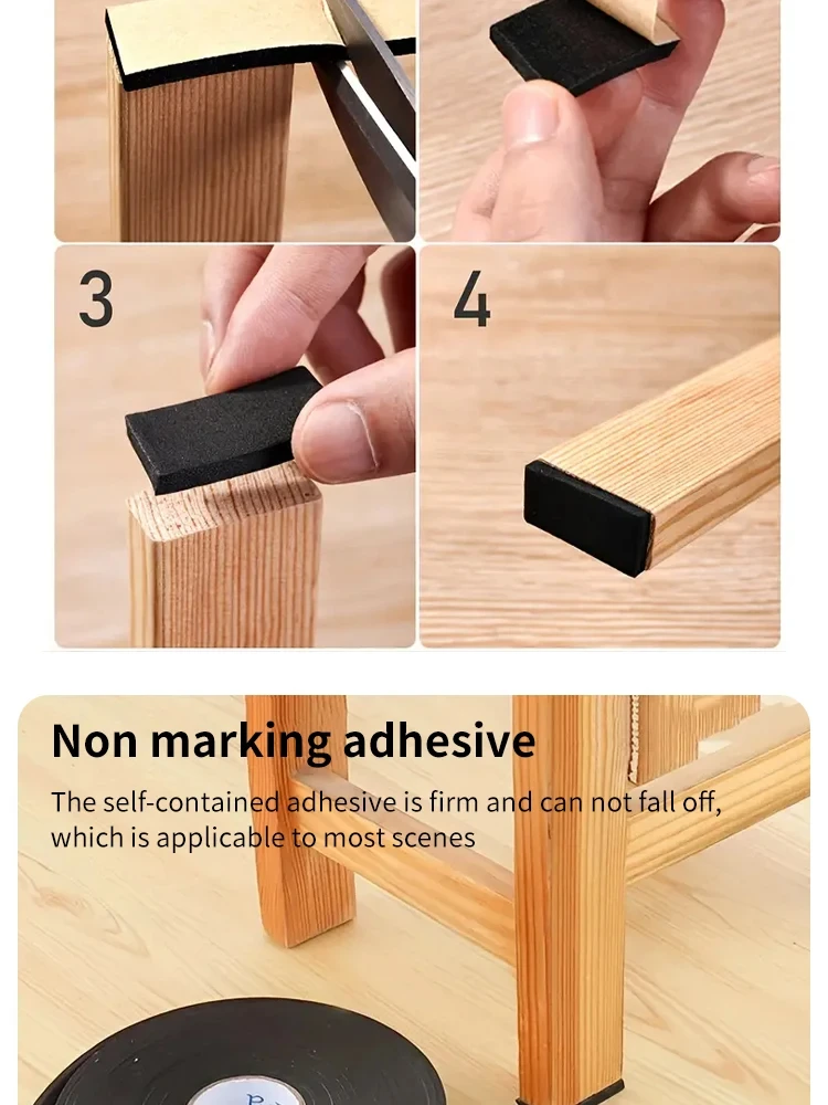 Diy Chair Feet Non-slip Sticker Pads Table Foot Pads Mute Wear Sofa Furniture Anti-scratch Table Leg Pads